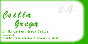 csilla grega business card